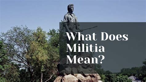 what does militia mean.